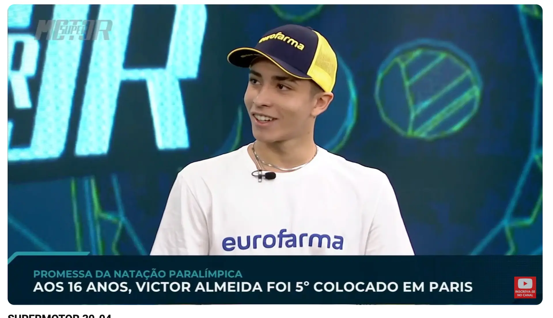 Nadador Paralímpico Victor Santos